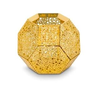 Rare Tom Dixon Eclectic ETCH TEA LIGHT HOLDER BRASS